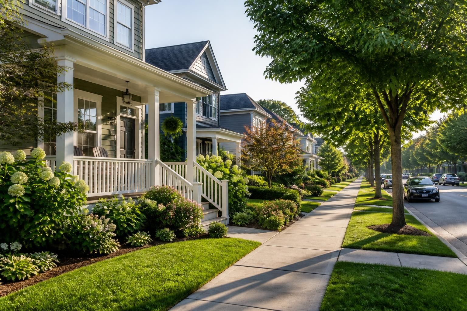 Quiet residential street in Cibolo